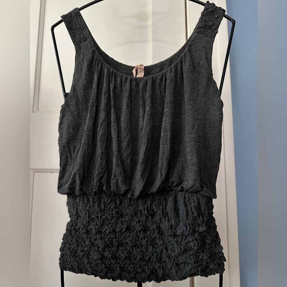 Bailey 44 Anthropologie Sleeveless Smocked Waist Tank Top